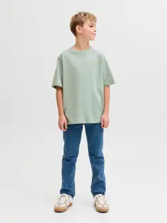 JJ REBEL JUNIOR lasten t-paita - Aqua Gray - 5