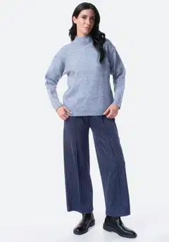 TEX naisten neulepusero I291429 - BLUE - 4