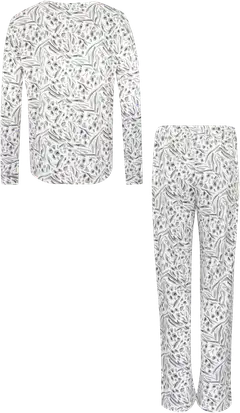 TEX naisten pyjama I997293 - grey light - 2