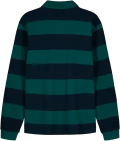 WKLY. miesten raidallinen rugbypaita 195W312517 - D.blue-green - 2