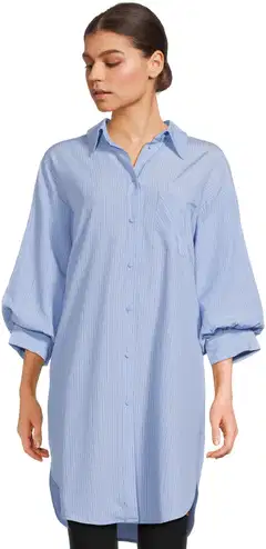 WKLY. naisten raidallinen paitamekko 139277 - Blue - 1