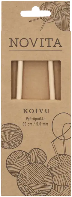 Novita Pyöröpuikko koivu 80cm - 5mm - 1