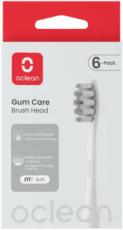 Oclean Gum Care harjaspää valkoinen 6 kpl C04000391 - 3