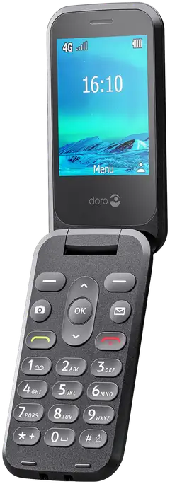 Doro 2820 musta matkapuhelin, musta - 4