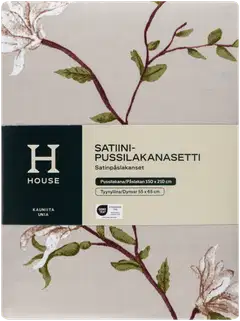 House satiinipussilakanasetti Kioto 150x210 cm beige - 3
