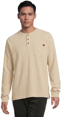 House miesten henley-paita tasku 195H292605 - Beige - 1