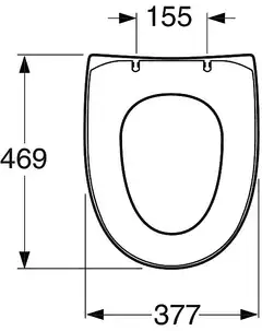 Gustavsberg Nautic WC-istuimen vakiokansi valkoinen - 2