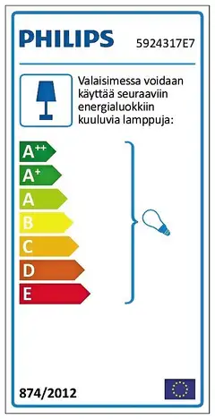 Philips upotettava spottivalaisin Enif harjattu teräs 3 kpl - 2