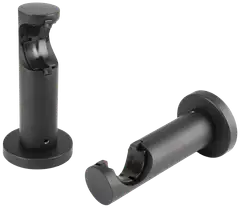 Ihanin verhotangon click-kannakkeet mattamusta 28mm 2kpl/pss - 1