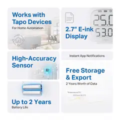 TP-Link Tapo T315 lämpötila- ja kosteussensori - 3