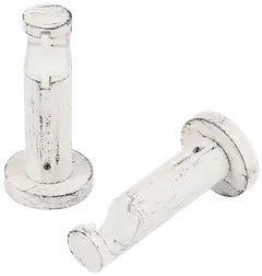 Ihanin verhotangon click-kannakkeet valkokulta 19mm 2kpl/pss - 1