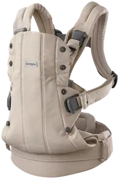 BabyBjörn vauvan kantoreppu harmony - kudottu, vaalea beige - 1