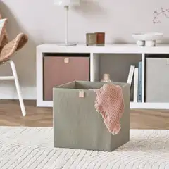 Zeller säilytyslaatikko kuitukangas khaki - 4