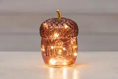 Finnlumor Led-koristevalo Tammenterho 16 cm, amarantluumu - 1