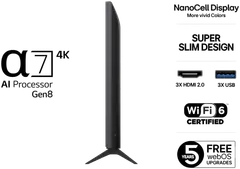 LG 43" 4K NanoCell Smart LED TV 43NANO80A6B - 3