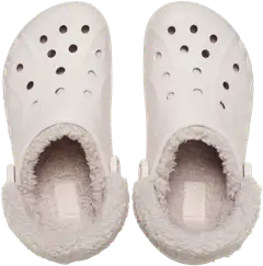 Crocs naisten pistokas Baya Lined Fuzz Strap Clog - Barely Pink - 6