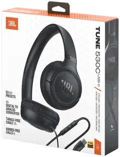 JBL langalliset sankakuulokkeet USB-C liitännällä Tune 530C musta - 10