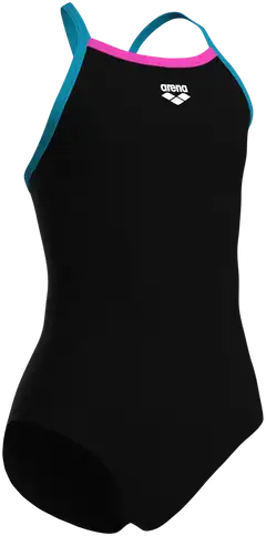 arena lasten uimapuku Light Drop Solid - Black-Eyeblush-Shocking Pink - 7