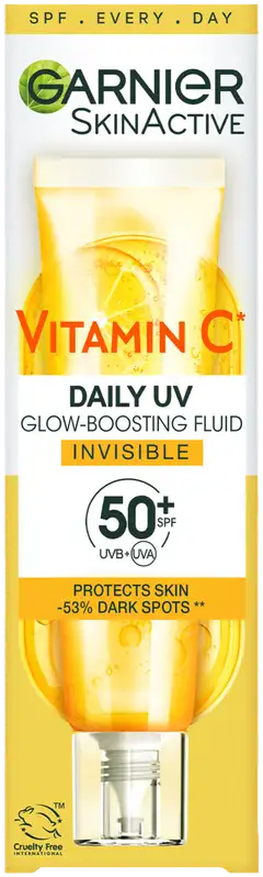 Garnier Vitamin C* Invisible uv-voide SPF50 samealle iholle 40 ml - 2