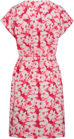House naisten neulosmekko 218H172316 - rasperry aop flower - 2