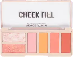 Makeup Revolution Cheek Lift Palette Pink Energy Poskien korostuspaletti 6 sävyä 10,8g - 3