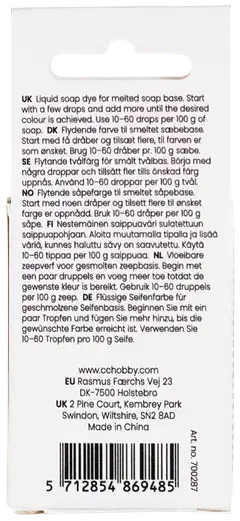 Creativ Company saippuaväri, musta, sininen, 10 ml - 3