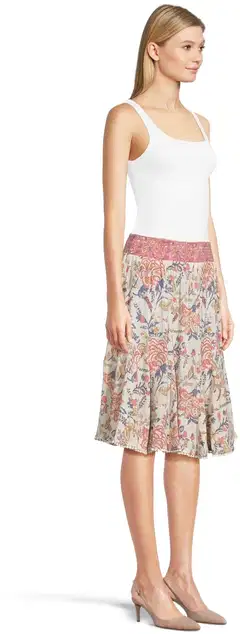 Margaux Riviera naisten hame SDSLSK013 - Pink AOP - 4