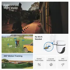 TP-Link Tapo C501GW PAN/TILT 4G -valvontakamera ulkokäyttöön - 8