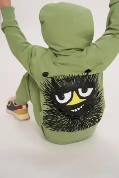 Muumi lasten huppari Hei Haisuli 591356 - VIHREÄ - 3