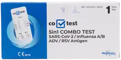 Co-Test 5in1 combo test sars-cov 2/ influensa a/b / adv / rsv-virusten antigeenien yhdistelmäpikatestipaketti (lfia) - 1