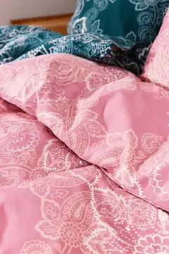 Finlayson satiini-tencel pussilakanasetti  Viktoria 150X210+50X60 malva - 2