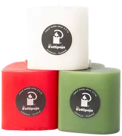 Puttipaja sydänkynttilä lajitelma - 2