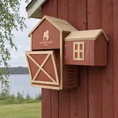 WildYard oravanpönttö, 2 kammiota, setripuu, punainen - 5