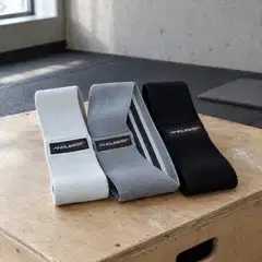 Angles90 A90 Hip Bands vastuskuminauhat, kangas, 3 kpl, valkoinen, harmaa ja musta - 2