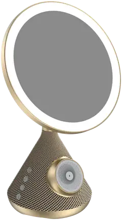 Waltter Magic Mirror LED meikkipeili langattomalla latauksella ja kaiuttimella kulta - 1
