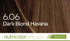 Biokap nutricolor delicato rapid 6.06 dark blond havana - 3
