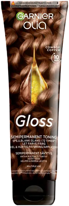 Garnier  Olia Gloss kiiltoa antava sävyte Cowboy Copper 150ml - 1