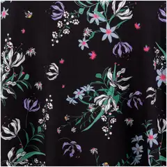 House naisten trikootunika 213HP03100, D-mitoitus - black flower - 2