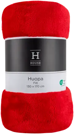 House huopa Solid 130x170 cm punainen - 3