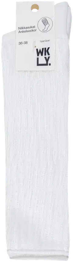 WKLY. naisten slouch-sukat 214W062601 - WHITE - 2