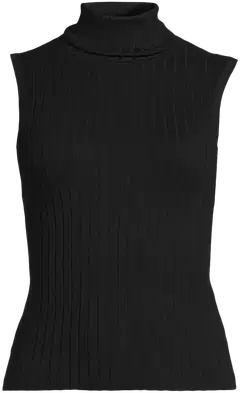 WKLY. naisten hihaton neulepoolo 213W341510 - Black - 2