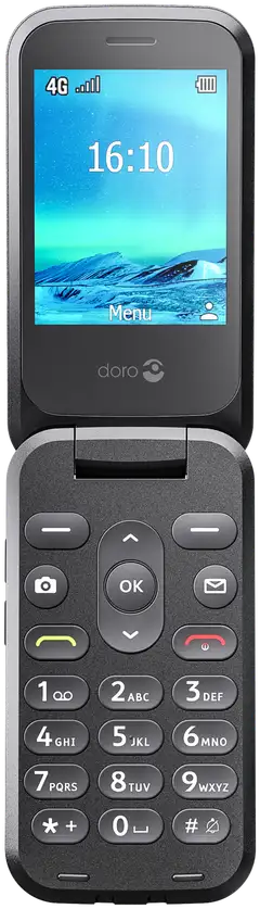 Doro 2820 musta matkapuhelin, musta - 3