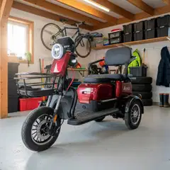 Arvo senioriskootteri p250 punainen - 10