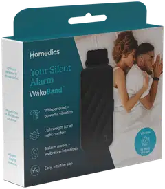Homedics SS-WB100BK-WW - WakeBand™ Silent Alarm herätysranneke, musta - 5