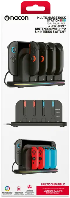 Nacon Switch 2 Multilataustelakka RGB:llä - 2
