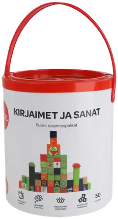 bo. puiset palikat Aakkoset ja sanat, suomenkielinen - 3