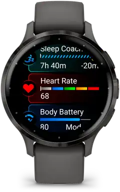 Garmin Venu 3S keskiharmaa ja tummanharmaa kehys - 1