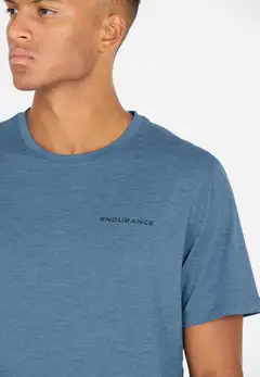 ENDURANCE Abdon M Melange S/S Tee miesten t-paita - 2257 Blue Heaven - 8