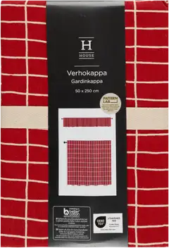 House verhokappa Elonkorjuu 250x50 cm punainen - 1