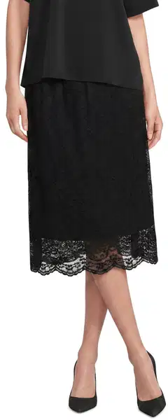 London Fog naisten pitsihame 221L264026 - black - 1